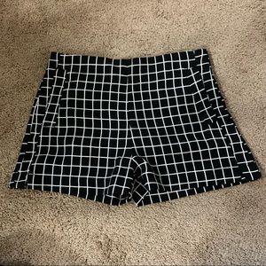Checkered Pattern Shorts
